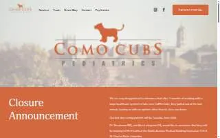 CoMO Cubs Pediatrics website