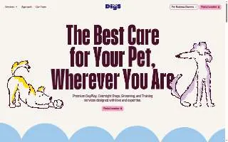 Digs Dog Care of Columbia website