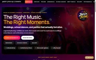 Jazzy Josh DJ and Events of Columbia website