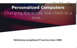 Personalized Computers website
