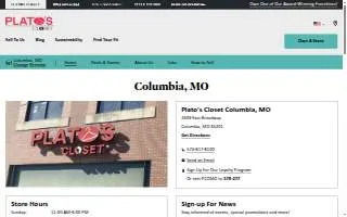 Plato's Closet of Columbia website