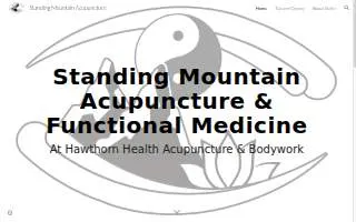 Standing Mountain Acupuncture at Hawthorn Health website
