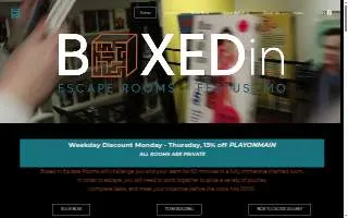 Boxed In Escape Rooms of Concord website
