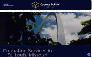 Cypress Pointe Cremation website