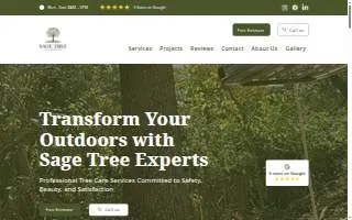 Sage Tree Experts of Concord website
