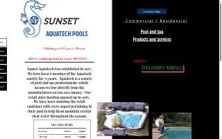 Sunset Aquatech Pools of Concord website