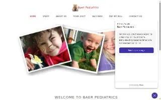 Baer Pediatrics website