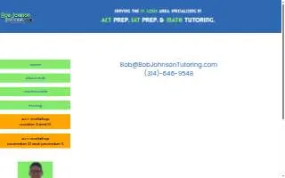 Bob Johnson Tutoring of Creve Coeur website