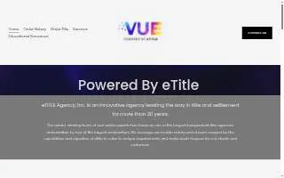 Vue Title website