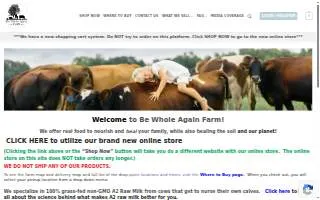 Be Whole Again Farm website