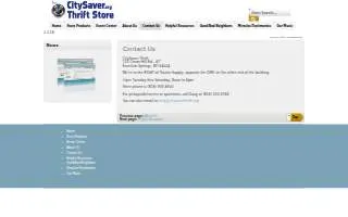 CitySaver Thrift website