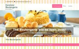 Excelsior Boulangerie website