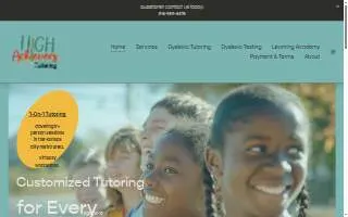 High Achievers Tutoring LLC of Excelsior Springs website