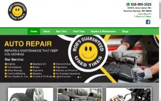 Rob's Used Tires & Auto Repair website