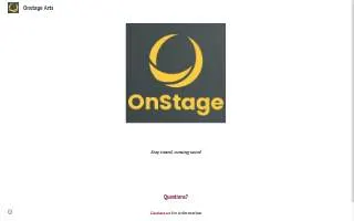 OnStage Performing Arts Center website
