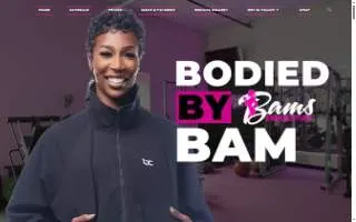 Bams Banging Body Fitness website