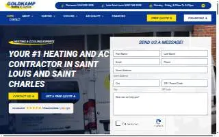 Goldkamp Heating & Cooling of Ferguson website