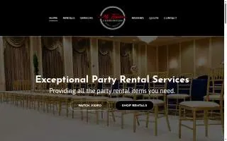 My Events Coordinator - Party Rentals of Ferguson website