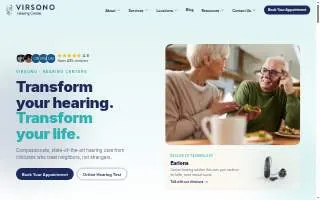 Virsono Hearing Center at Sound Health Services of Ferguson website