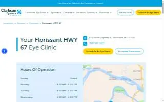 Clarkson Eyecare of Florissant website