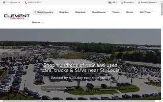 Clement Collision Center - Florissant website