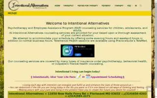 Intentional Alternatives of Florissant website