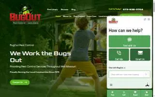 BugOut Pest Control website