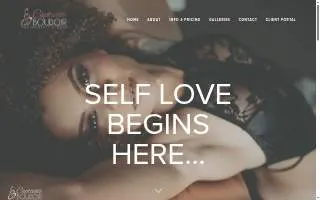 Captivate Boudoir Photography Studio website