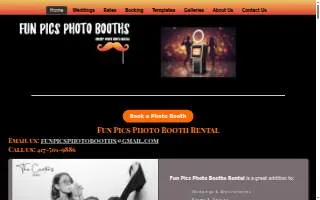 Fun Pics Photo Booths website