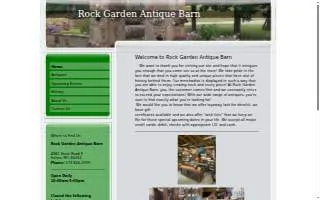 Rock Garden Antique Barn website