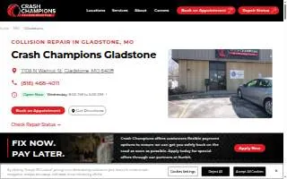 Crash Champions Collision Repair Gladstone website