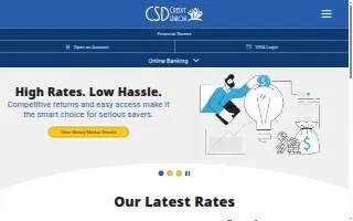 CSD Credit Union of Gladstone website