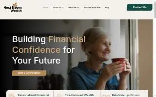 Next Bloom Wealth website