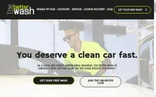 The Better Wash - Gladstone Express Tunnel Car Wash website