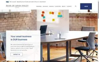 Bank of Grain Valley website