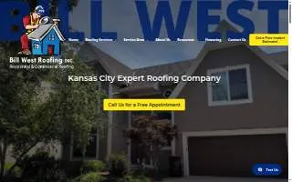 Bill West Roofing website