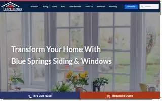 Blue Springs Siding & Windows website