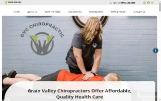 Grain Valley Chiropractic website