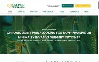 Greiner Orthopedics - Dr. Robert Greiner II of Grain Valley website