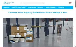Concrete Floor Supply website