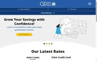 CSD Credit Union of Grandview website
