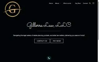 Gillerra Law, LLC website