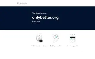 Only Better website