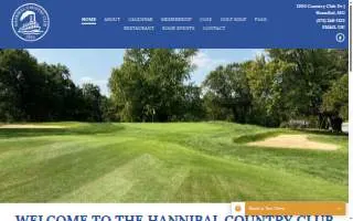 Hannibal Country Club website