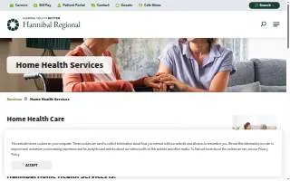 Hannibal Regional Hospital Home Care website