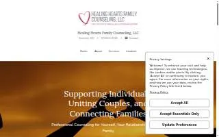 Healing Hearts Family Counseling, LLC website