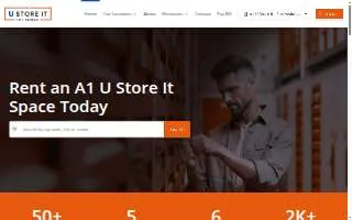 A1 U Store It of Hazelwood website