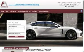 Frazier Automotive website