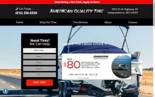 American Quality Tire website
