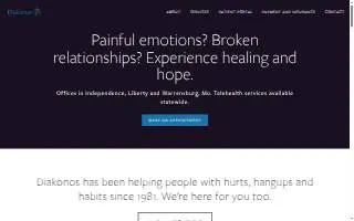 Diakonos Counseling website